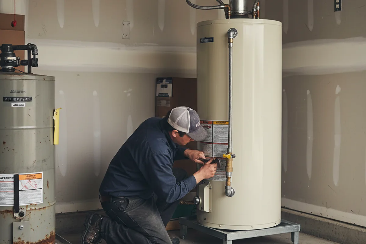 Water heater and shutoff valve replacement in Sutherland
