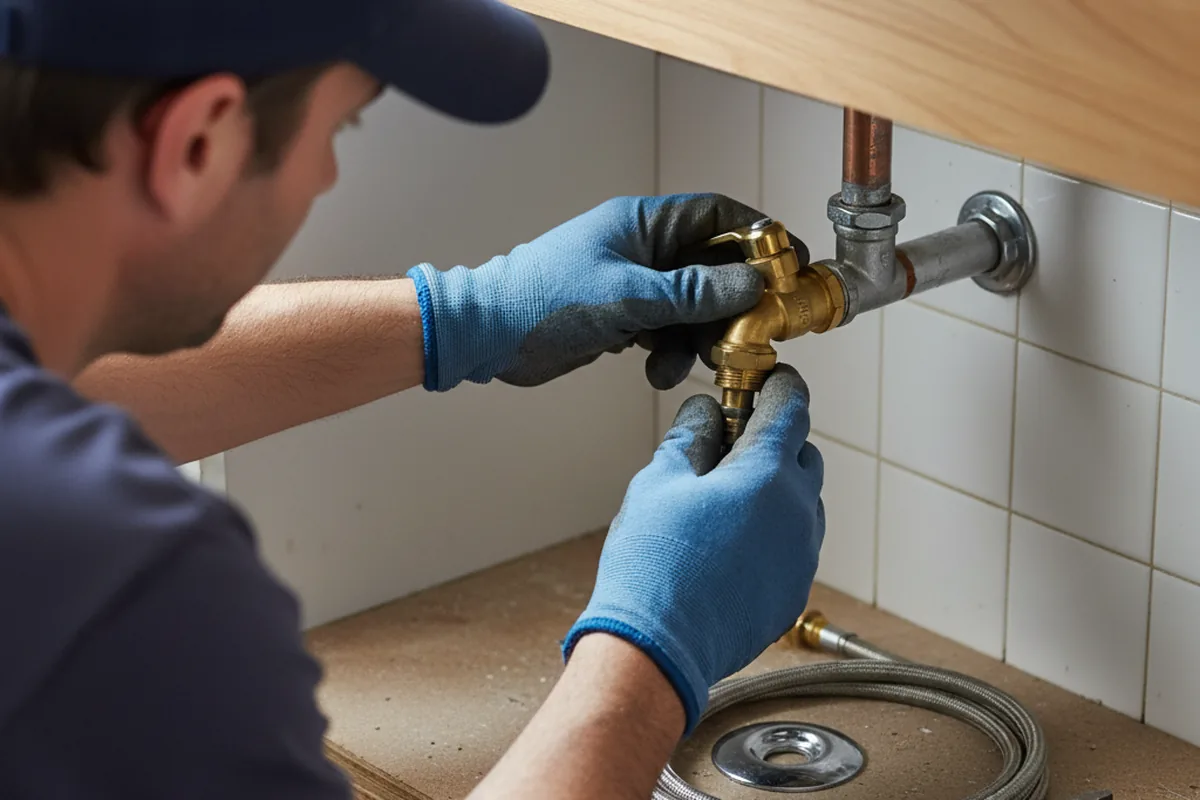 Shutoff valve and fitting work during Emergency Plumbing in Sutherland